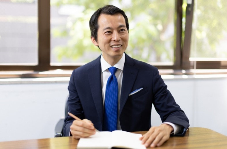 社長と面談の場面