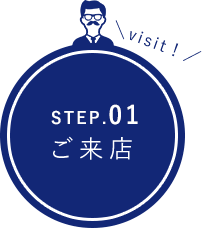 STEP.01ご来店