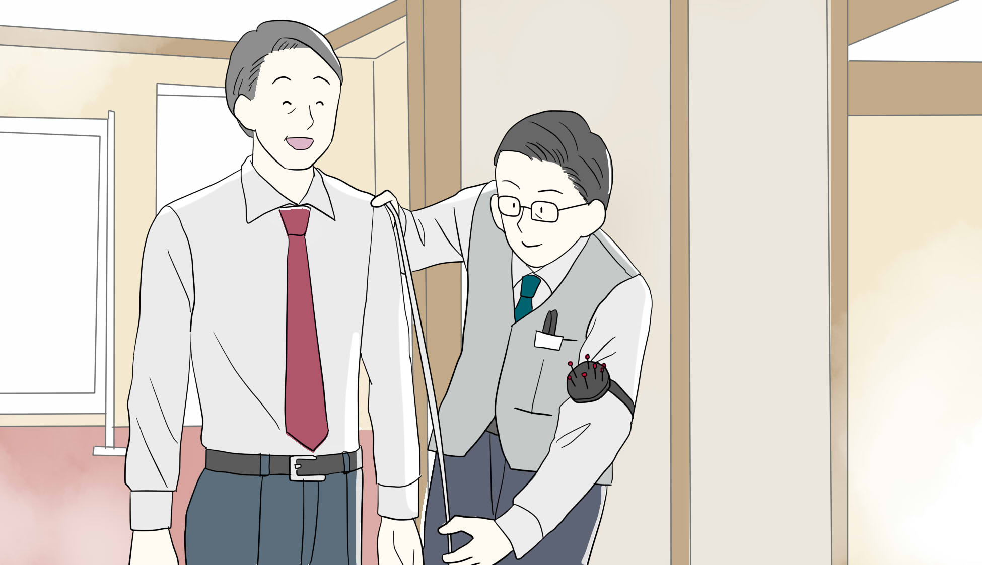 仕事の流れの図