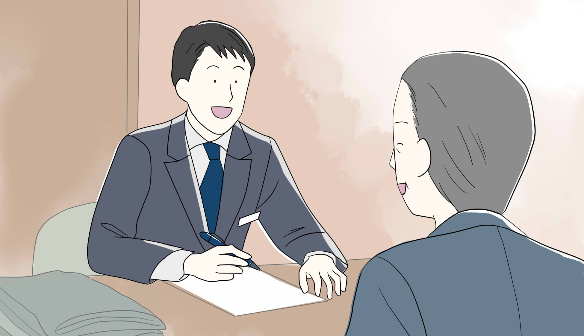 仕事の流れの図