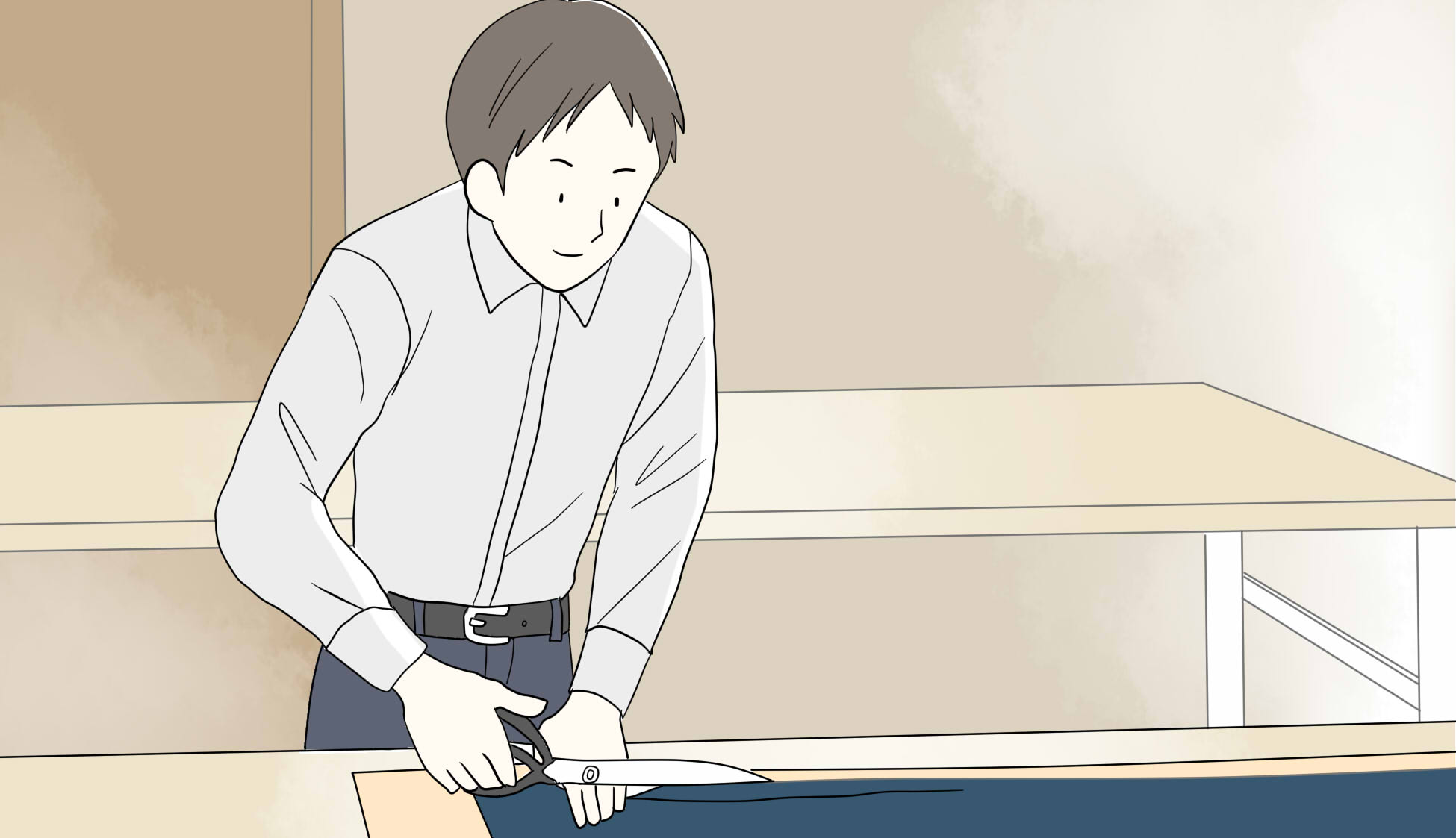 仕事の流れの図
