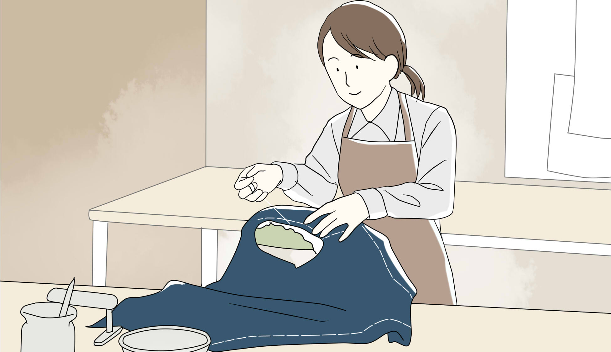 仕事の流れの図
