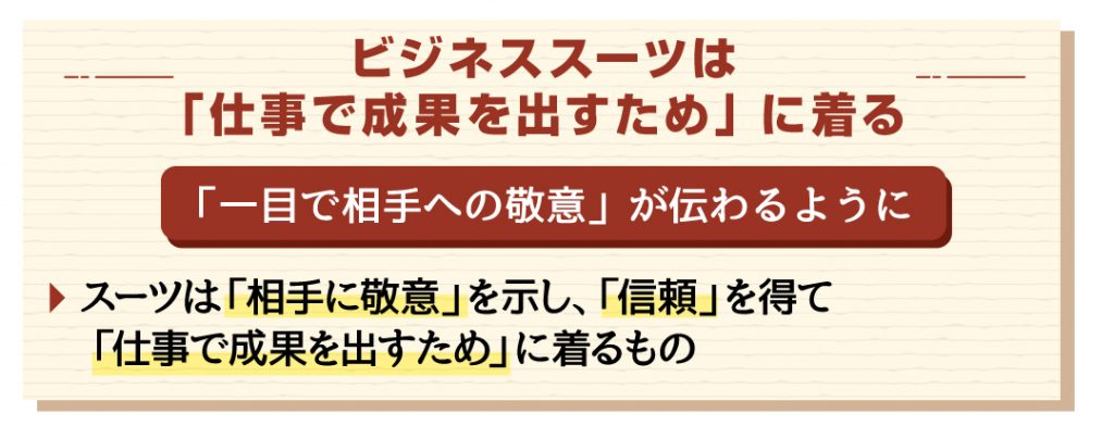 ネイビースーツ・着こなし