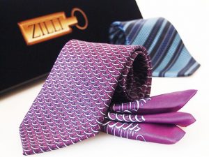 ネクタイ・ポケットチーフ・ジリー・ZILLI