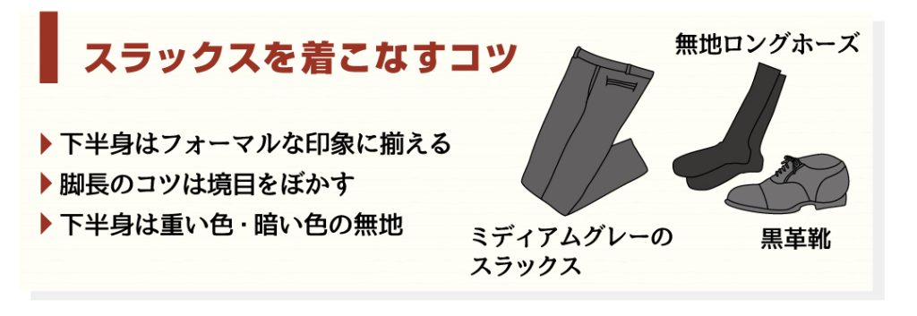 スラックスとは？着こなすコツ