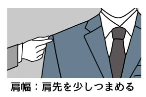 就活用スーツ(リクルートスーツ)の正解は?男女別に詳しく解説、男性の就活用スーツ&小物の選び方、肩幅