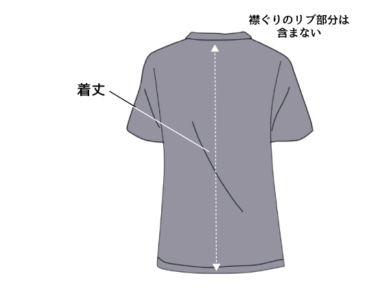 着丈とは?測り方とサイズ選びのポイント、着丈の測り方、Tシャツ