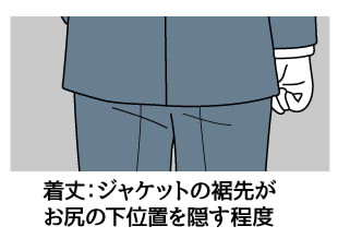 就活用スーツ(リクルートスーツ)の正解は?男女別に詳しく解説、男性の就活用スーツ&小物の選び方、着丈