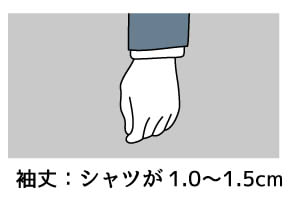 就活用スーツ(リクルートスーツ)の正解は?男女別に詳しく解説、男性の就活用スーツ&小物の選び方、袖丈