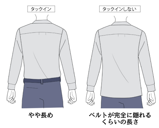 着丈とは?測り方とサイズ選びのポイント、ワイシャツの適切な着丈