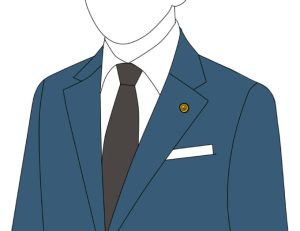 フラワーホールとは?スーツの胸元を上品に整える使い方を解説、フラワーホールの使い方、社章やバッジをつける